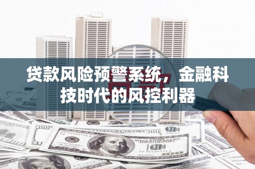英德贷款风险预警系统，金融科技时代的风控利器