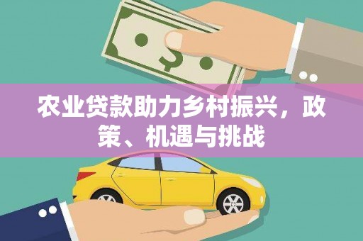英德农业贷款助力乡村振兴，政策、机遇与挑战