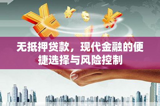 英德无抵押贷款，现代金融的便捷选择与风险控制