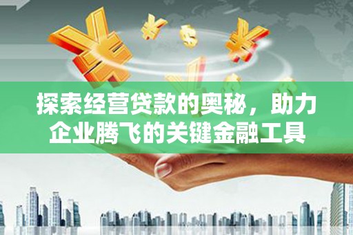 英德探索经营贷款的奥秘，助力企业腾飞的关键金融工具