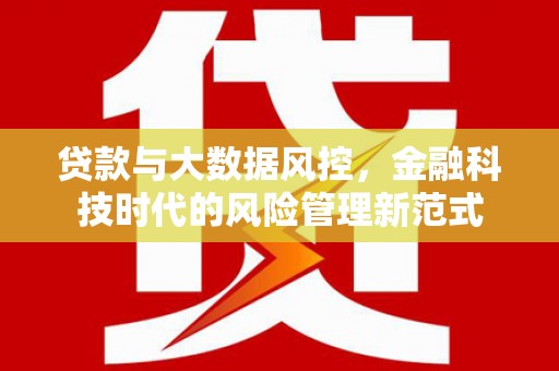 英德贷款与大数据风控，金融科技时代的风险管理新范式