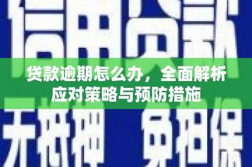 英德贷款逾期怎么办，全面解析应对策略与预防措施