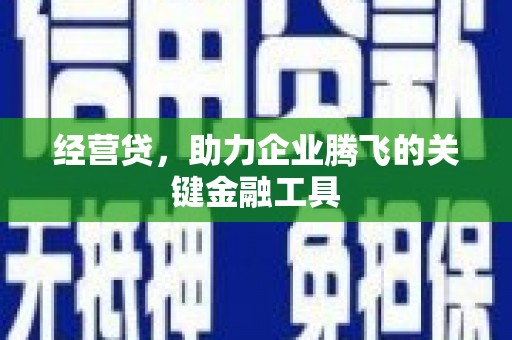 英德经营贷，助力企业腾飞的关键金融工具