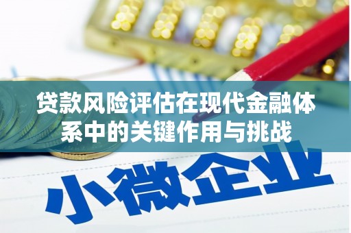 英德贷款风险评估在现代金融体系中的关键作用与挑战