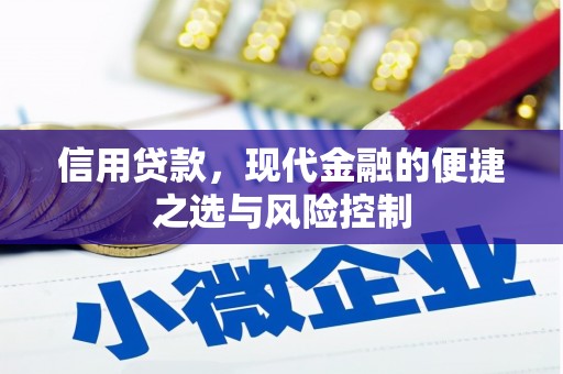 英德信用贷款，现代金融的便捷之选与风险控制