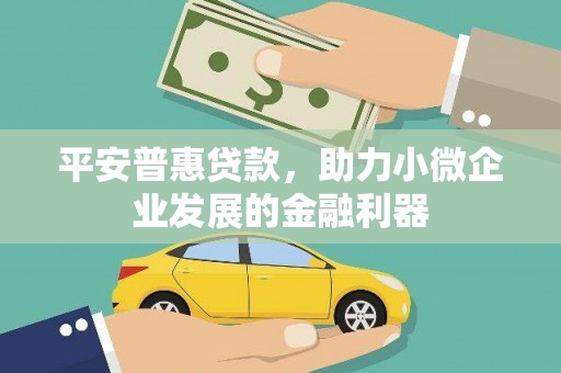 英德平安普惠贷款，助力小微企业发展的金融利器