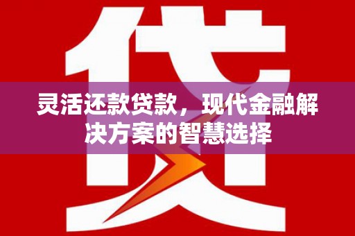 英德灵活还款贷款，现代金融解决方案的智慧选择