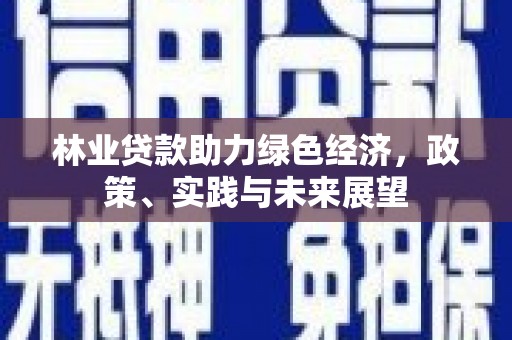 英德林业贷款助力绿色经济，政策、实践与未来展望