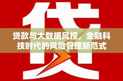 英德贷款与大数据风控，金融科技时代的风险管理新范式