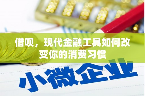 英德借呗，现代金融工具如何改变你的消费习惯