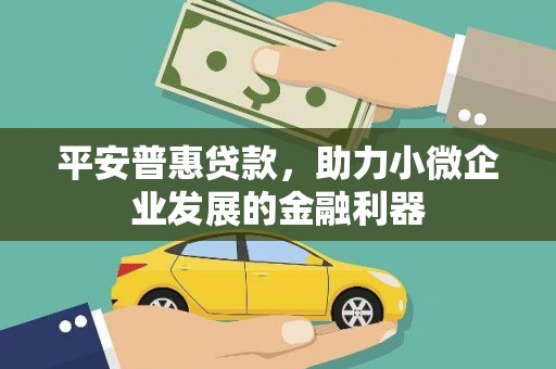 英德平安普惠贷款，助力小微企业发展的金融利器