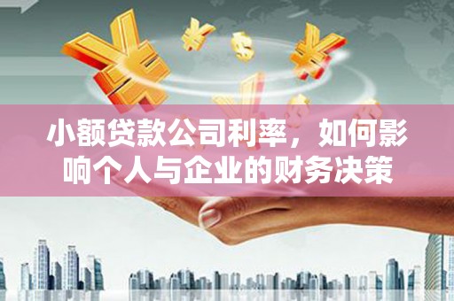 英德小额贷款公司利率，如何影响个人与企业的财务决策