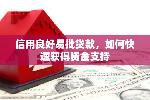 英德信用良好易批贷款，如何快速获得资金支持