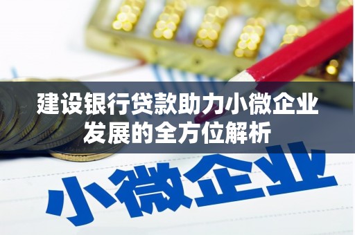 英德建设银行贷款助力小微企业发展的全方位解析