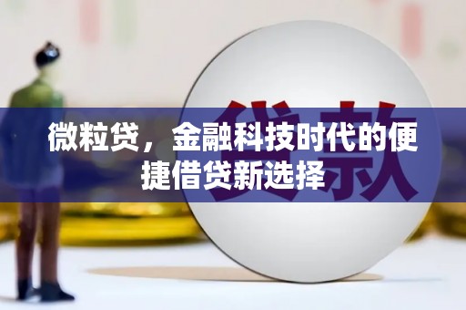 英德微粒贷，金融科技时代的便捷借贷新选择