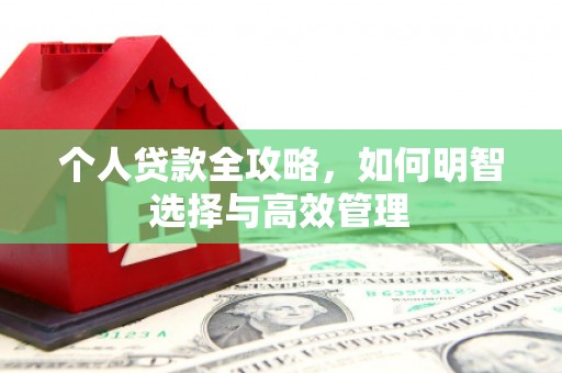英德个人贷款全攻略，如何明智选择与高效管理